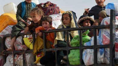 حوالي 25% من الأفغان المطرودين من باكستان هم من الأطفال دون سن الخامسة