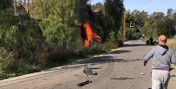 غارة جوية إسرائيلية بطائرة بدون طيار على سيارة في جنوب لبنان