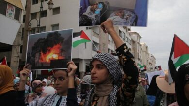 مظاهرات في 56 مدينة مغاربية ضد جرائم إسرائيل في غزة