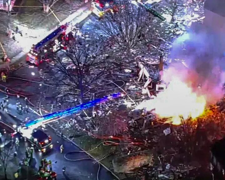 12 قتيلاً وجريحاً إثر انفجار منزل سكني في فرجينيا + فيديو
