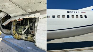 كالعادة / الجزء الملحق بجناح طائرة البوينغ 737 انفصل أثناء الرحلة!
