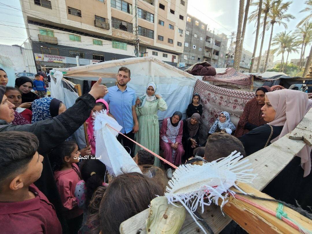 عشق دوران جنگ؛ مراسم ازدواج زوج جوان فلسطینی در غزه+ تصاویر