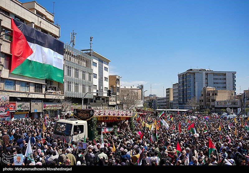 انعكاس مسيرة إيران في يوم القدس العالمي في وسائل الإعلام العربية