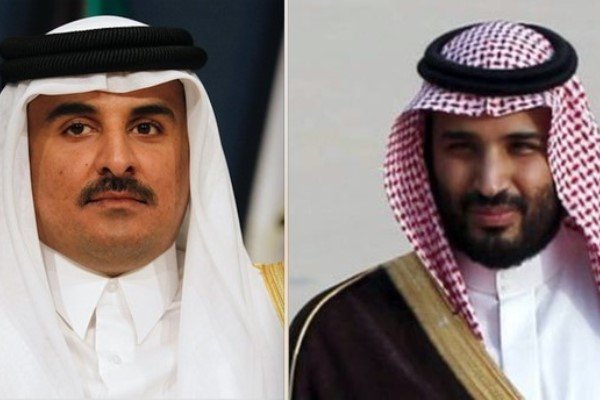 وشدد أمير قطر وولي العهد السعودي على منع التوتر في المنطقة