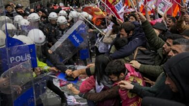 اعتقال 210 أشخاص خلال احتجاجات عيد العمال التركي