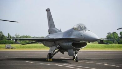 تحطم طائرة F-16 للقوات الجوية السنغافورية