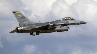 تحطمت طائرة F-16 تحمل مواد كيميائية سامة في نيو مكسيكو / تم إنقاذ الطيار