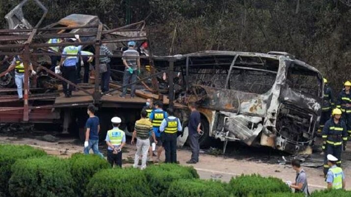 حادث مميت شمال غرب الصين/مقتل 9 أشخاص