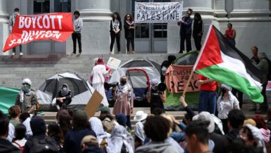 دعم متنوع لطلبة جامعة جورج واشنطن “المتميزين” لفلسطين+فيلم