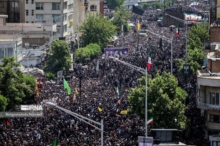 راشاتودی: میلیون‌ها نفردر مراسم تشییع رئیس‌جمهور رئیسی شرکت کردند