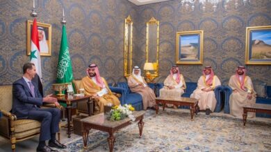 لقاء بن سلمان وبشار الأسد في البحرين