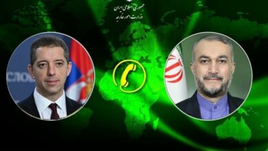 محادثة هاتفية بين وزيري خارجية إيران وصربيا