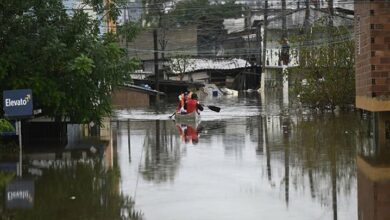 وبلغ عدد ضحايا الفيضانات في البرازيل 144 شخصا