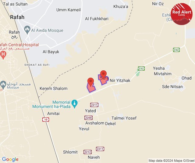 ودوت صافرات الإنذار في المستوطنات الصهيونية