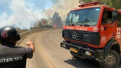 المستوطنات في الشمال الفلسطيني المحتل محاطة بالنيران