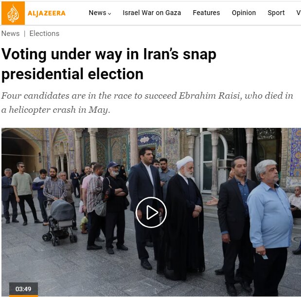 تغطية فورية للانتخابات الإيرانية على قناة الجزيرة الإنجليزية