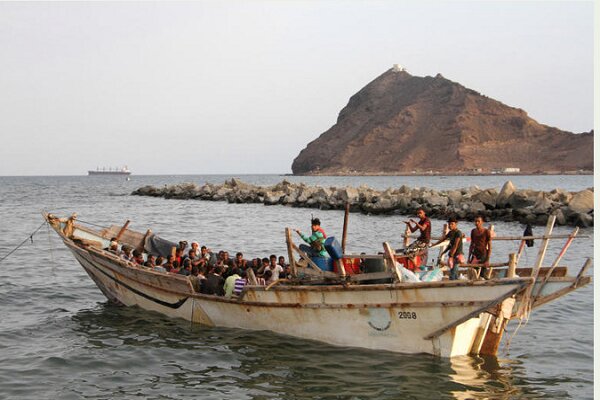 غرق قارب مهاجرين قبالة سواحل اليمن / ومقتل 38 شخصاً