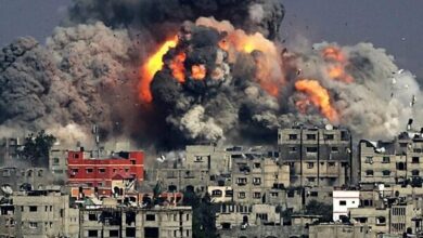 قصف قطاع غزة واختراق جدار الصوت في بيروت