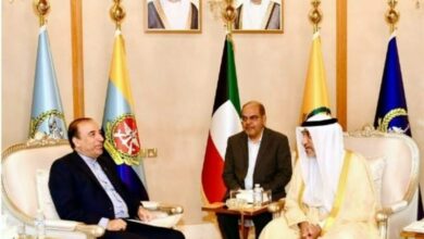 لقاء السفير الإيراني في الكويت مع النائب الأول لرئيس وزراء هذا البلد
