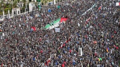 مسيرة واسعة في صعدة باليمن دعماً لغزة + فيلم