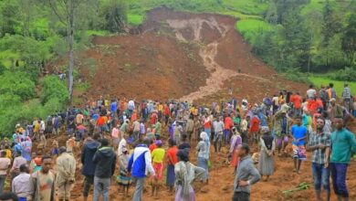 ارتفاع عدد ضحايا الانهيار الأرضي في إثيوبيا إلى 55 شخصا