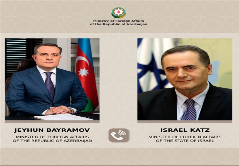 المحادثة بين وزيري خارجية أذربيجان والكيان الصهيوني حول غزة