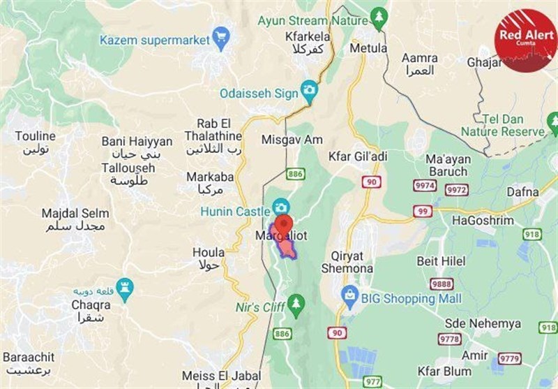 وتعرض شمال فلسطين المحتلة لهجمات صاروخية