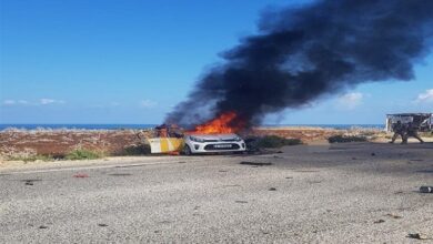 غارة جوية إسرائيلية بطائرة بدون طيار على سيارة في جنوب لبنان