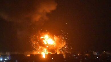 9ـ قصف جوي لقوات النظام الإسرائيلي على ضواحي بيروت