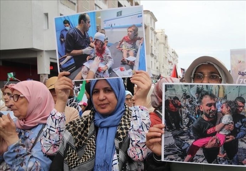 دعم المرأة المغاربية للمرأة الفلسطينية واللبنانية