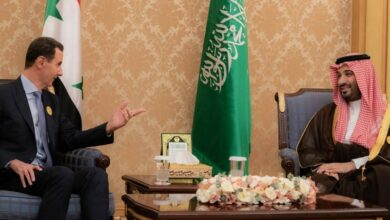 لقاء بشار الأسد مع بن سلمان على هامش القمة في الرياض