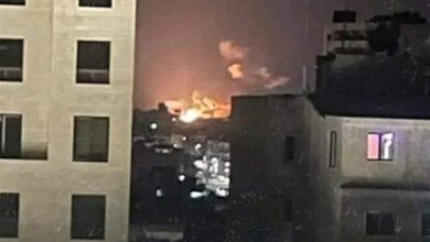 هجوم الكيان الصهيوني على منطقتين في محافظة حمص السورية
