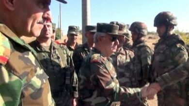 الزيارة الميدانية لرئيس الأركان العامة للجيش السوري إلى الخطوط الأمامية للنزاعات