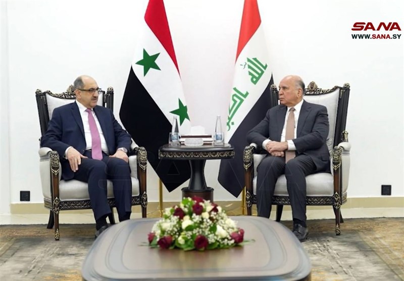 لقاء وزير الخارجية السوري مع نظيره العراقي في بغداد