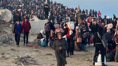 غزة وقف إطلاق النار | إرجاع 300000 فلسطيني إلى شمال غزة