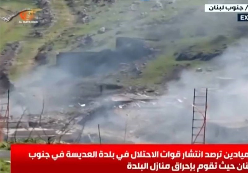 أشعل الصهاينة النار في المنازل اللبنانية في أديس