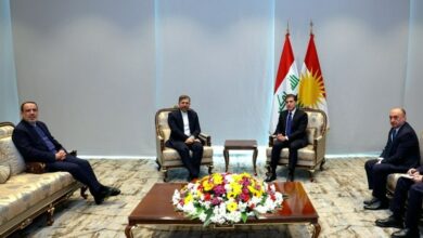 اجتماع بارزاني مع نائب وزير الخارجية الإيراني