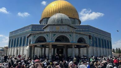 تدابير أمنية قوية في مسجد AL -AQSA يوم الجمعة الأول من رمضان