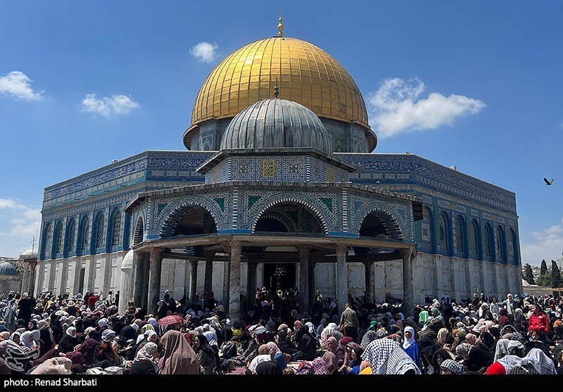 تدابير أمنية قوية في مسجد AL -AQSA يوم الجمعة الأول من رمضان