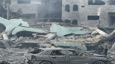 الجريمة الصهيونية في مدرسة في شرق غزة