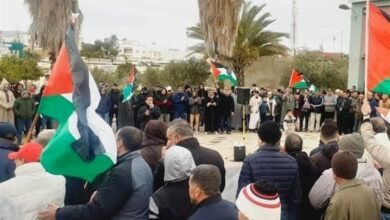 جاء الفقهاء Maghrebi إلى الشوارع ضد النظام الصهيوني