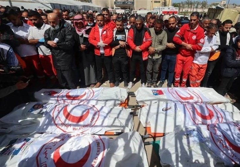 فيديو عن مسرح الجريمة الصهيونية في الهجوم على رجال الإنقاذ