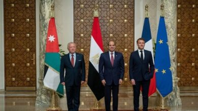 مصر والأردن وفرنسا على الحاجة إلى إيقاف حرب غزة