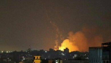 هجمات الإسرائيلية الجوية والمدفعية في شرق غزة