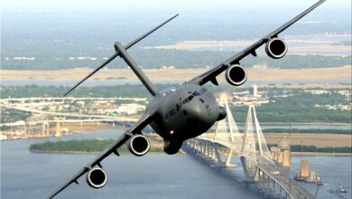 هل هبطت الولايات المتحدة C-17 في Bagram؟