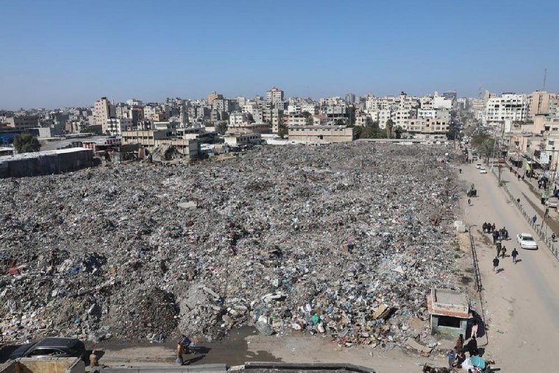 كارثة بيئية تهدد قطاع غزة مع تراكم أكوام هائلة من النفايات /غزة , كارثة بيئية , نفايات , تلوث , فلسطين