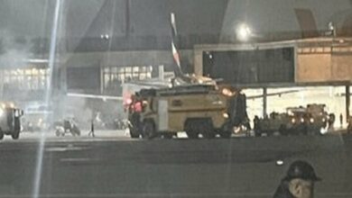 اندلاع حريق في طائرة إيرباص A320 تابعة للخطوط الجوية البرازيلية /البرازيل , طائرة , حريق , مطار , لاتام